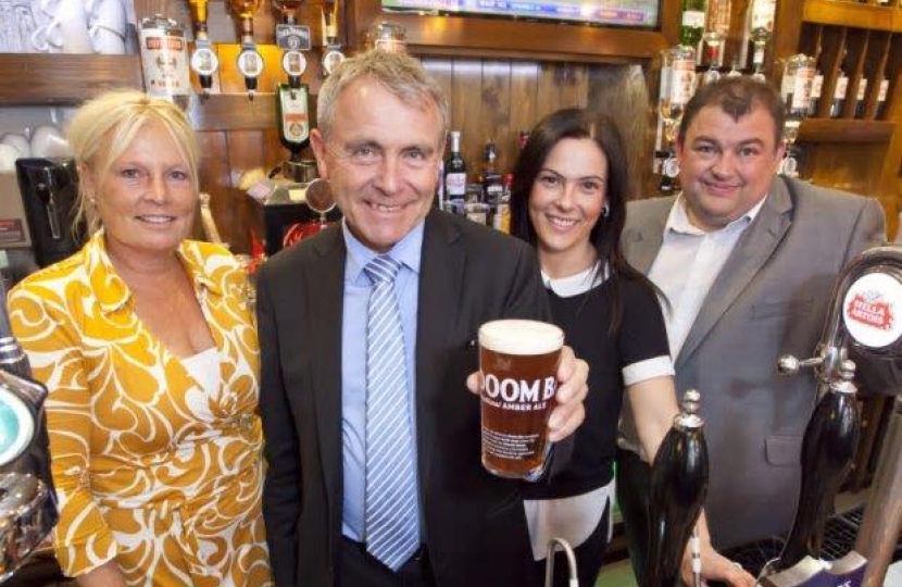MP for Scarborough and Whitby, Robert Goodwill, joined customers and staff to celebrate the £450,000 refurbishment of The Pickwick Inn.