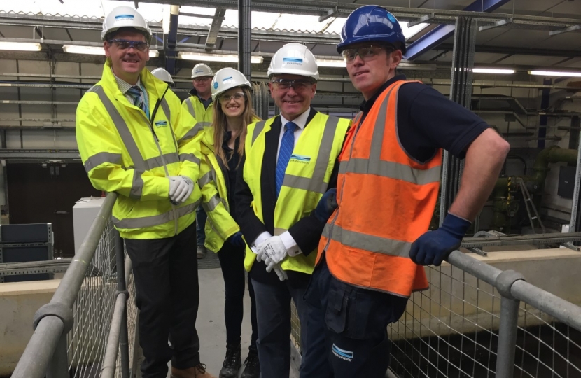 Robert Goodwill MP visits £17 million investment project to improve Scarborough’s drinking water