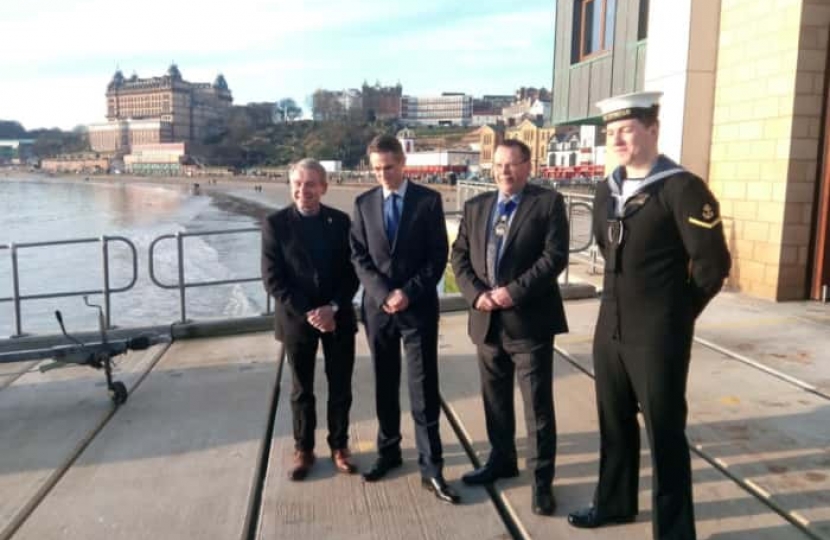 Warship HMS Duncan to be affiliated with Scarborough, Defence Secretary Gavin Williamson announces on visit to town   