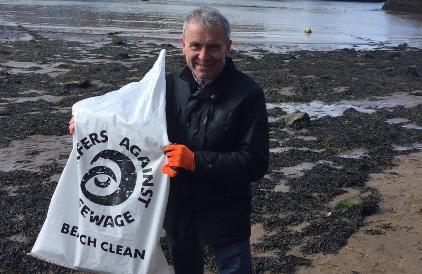 Robert Goodwill MP took part of the Whitby Sweep with Surfers Against Sewage