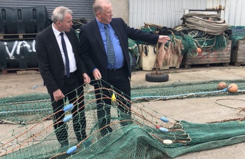 Fisheries Minister Robert Goodwill meets local fishing groups in Northern Ireland