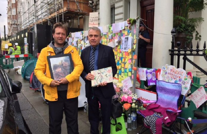 MP Robert Goodwill shows solidarity to family of Nazanin Zaghary-Ratcliffe, the British mum jailed in Iran