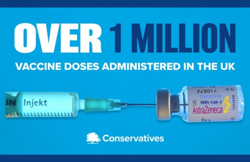  NHS will begin administering the first 530,000 doses of the AstraZeneca / Oxford University vaccine