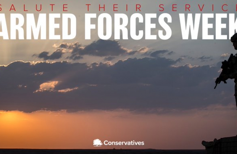 Armed Forces Week is the moment as a country we recognise the dedicated service of our Armed Forces and veterans. 