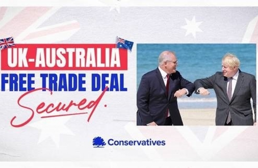Update on negotiations on the UK’s future trading relationship with Australia: Agreement in principle