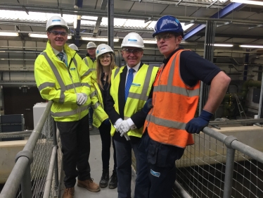 Robert Goodwill MP visits £17 million investment project to improve Scarborough’s drinking water