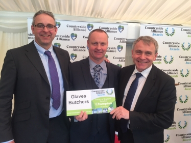 Local Butchers, Glaves Butchers, from Brompton have been recognised at the Countryside Alliance Awards in London