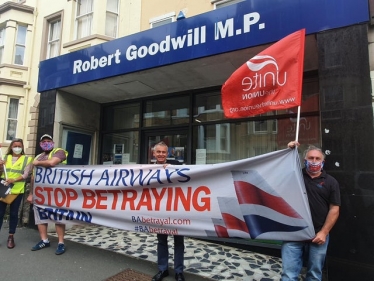 Scarborough MP backs union campaign over British Airways' treatment of staff