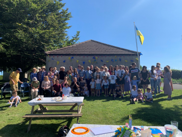 Ukrainian refugees celebrate Independence Day in Scarborough